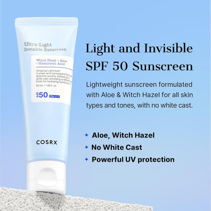 Cosrx Ultra-Light Invisible Sunscreen SPF50 PA++++ by AsiaBeautyMall