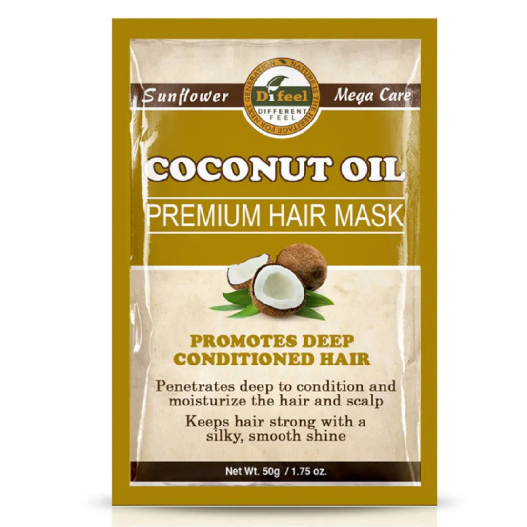 Difeel Coconut Oil Premium Hair Mask (1.75oz) by Farmacias Savia