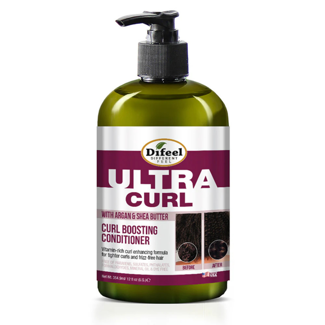 Difeel Ultra Curl Curl Boosting Conditioner Argan &amp; Shea Butter (12oz) by Farmacias Savia
