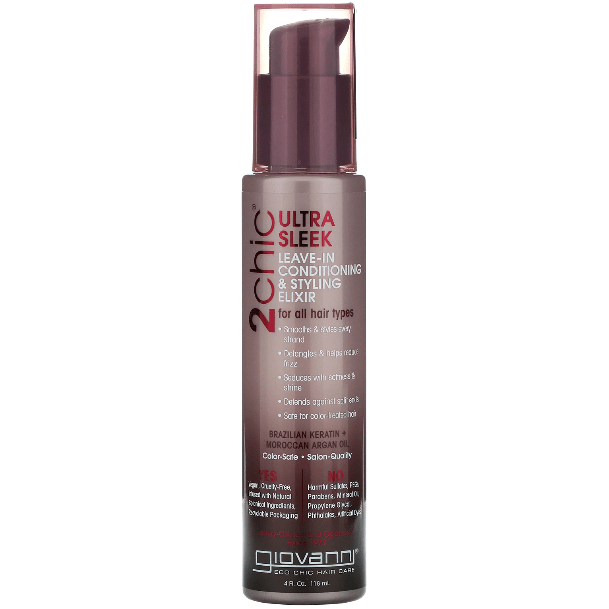 Giovanni 2 Chic Ultra Sleek Leave-in Conditioner &amp; Styling Elixi 4 oz by Pasteur Pharmacy