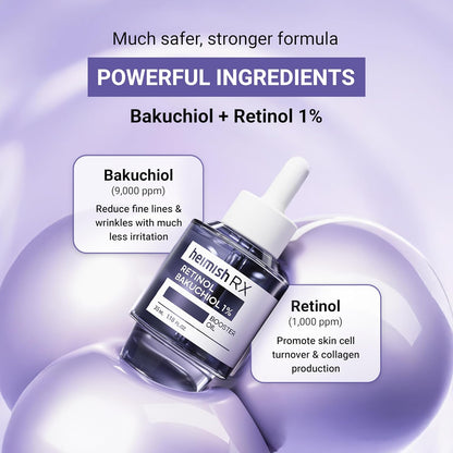 Heimish RX Retinol Bakuchiol 1% Booster Oil by AsiaBeautyMall