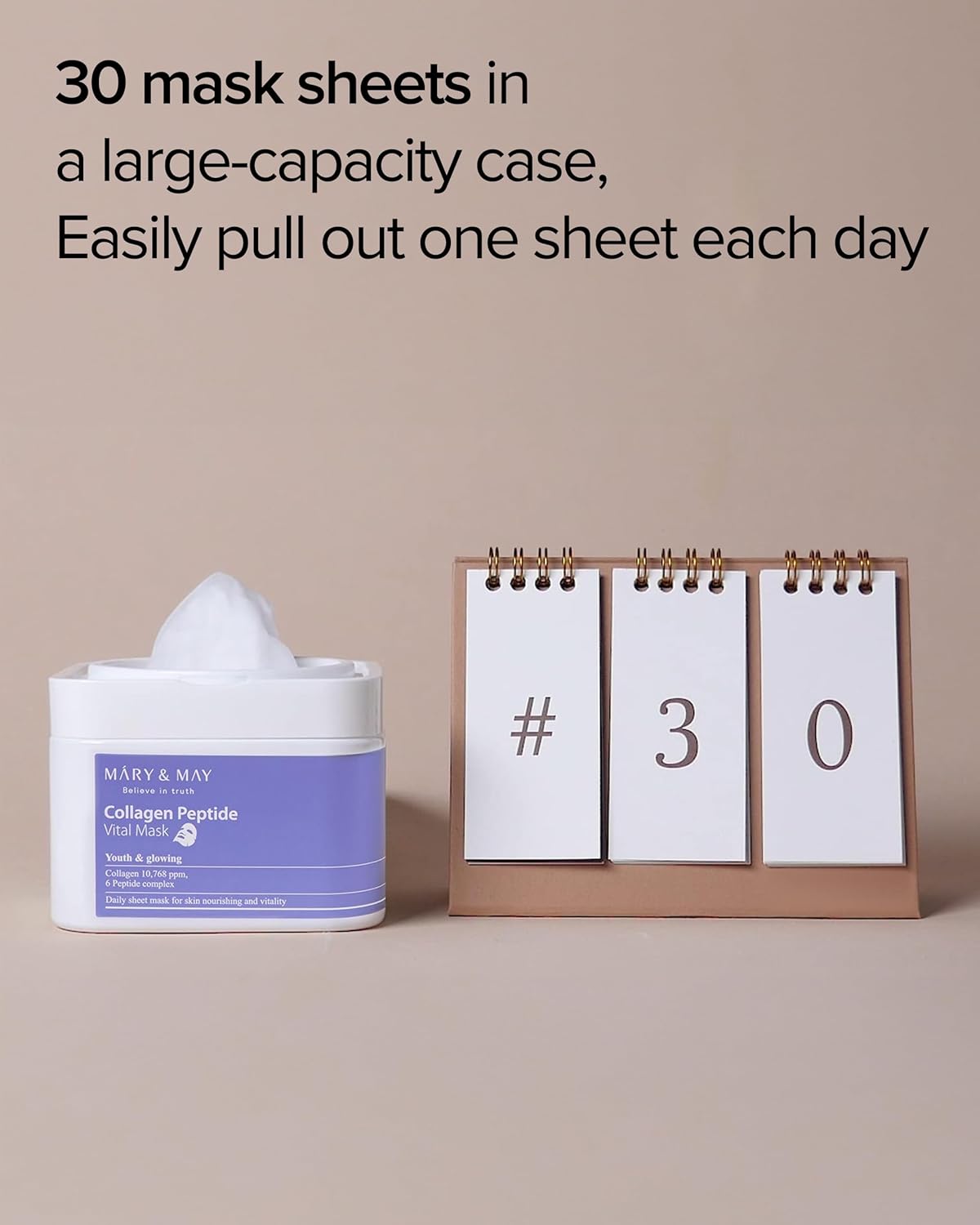 Mary &amp; May Collagen Peptide Vital Mask by AsiaBeautyMall