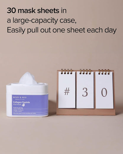 Mary &amp; May Collagen Peptide Vital Mask by AsiaBeautyMall