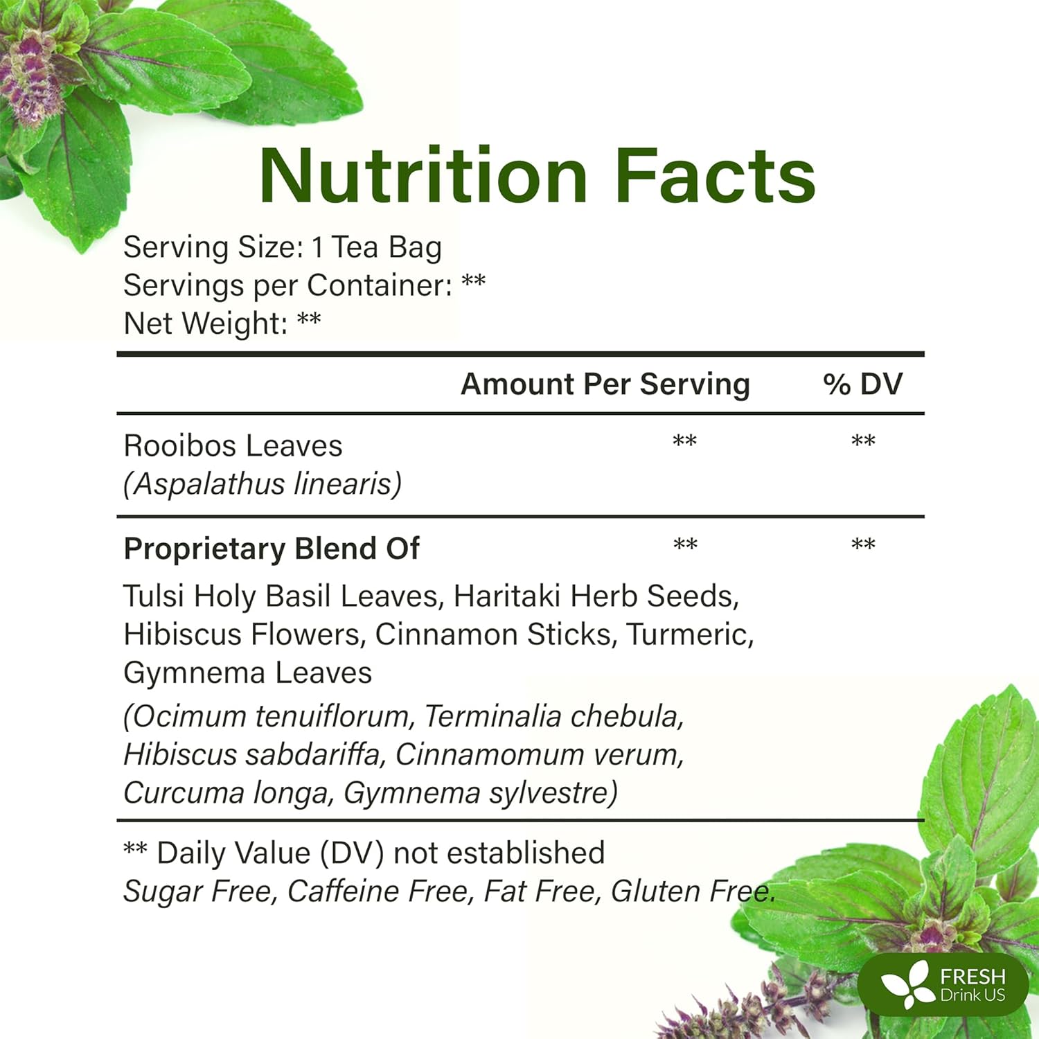 Herbal Slimming Detox Tea | Loose Leaf Blend for Daily Rituals and Clean Living by FreshDrinkUS - Natural and Premium Herbal Tea