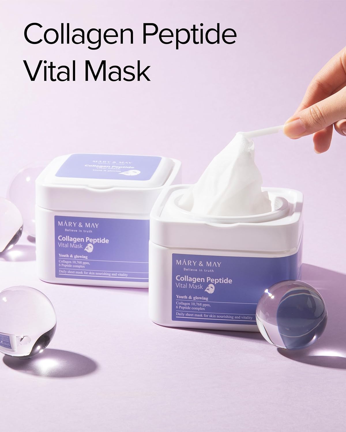 Mary &amp; May Collagen Peptide Vital Mask by AsiaBeautyMall