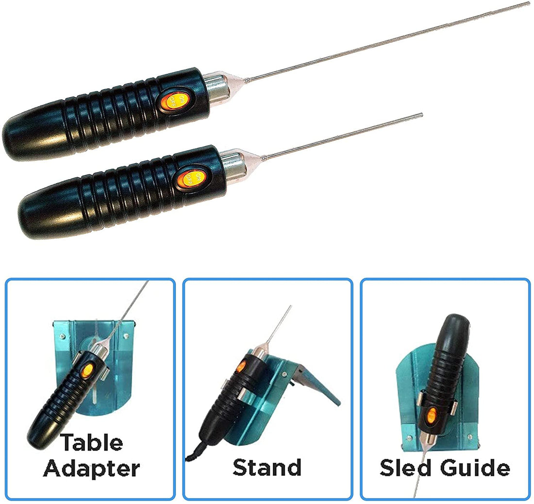 Crafters Hot Knife Set – 6″ &amp; 9″ Rod Style Foam Cutting Tools with Sled Guide &amp; Stand by HOLOCUREN - Official Website
