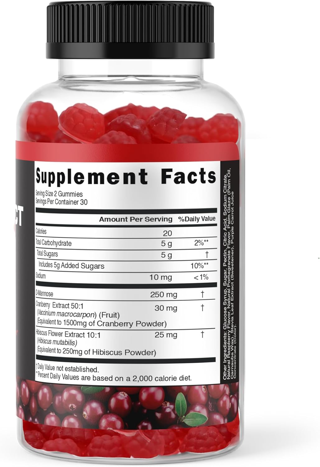 Powerful Cranberry Gummies with D-Mannose - Urinary Tract Health - Fast-Acting Bladder Support Supplement - 60 Count by The VITAMIZED Shop