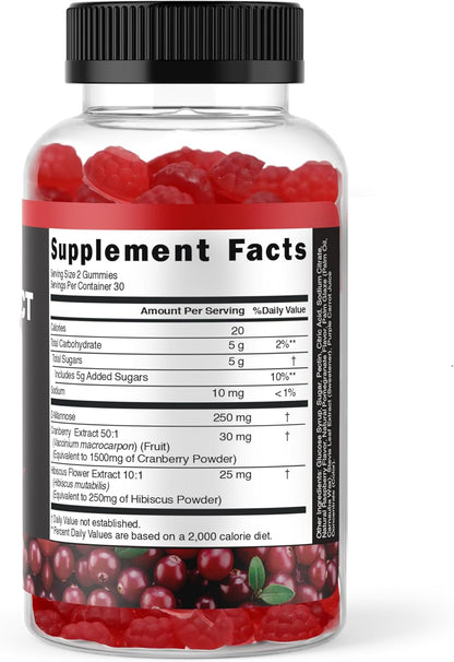Powerful Cranberry Gummies with D-Mannose - Urinary Tract Health - Fast-Acting Bladder Support Supplement - 60 Count by The VITAMIZED Shop