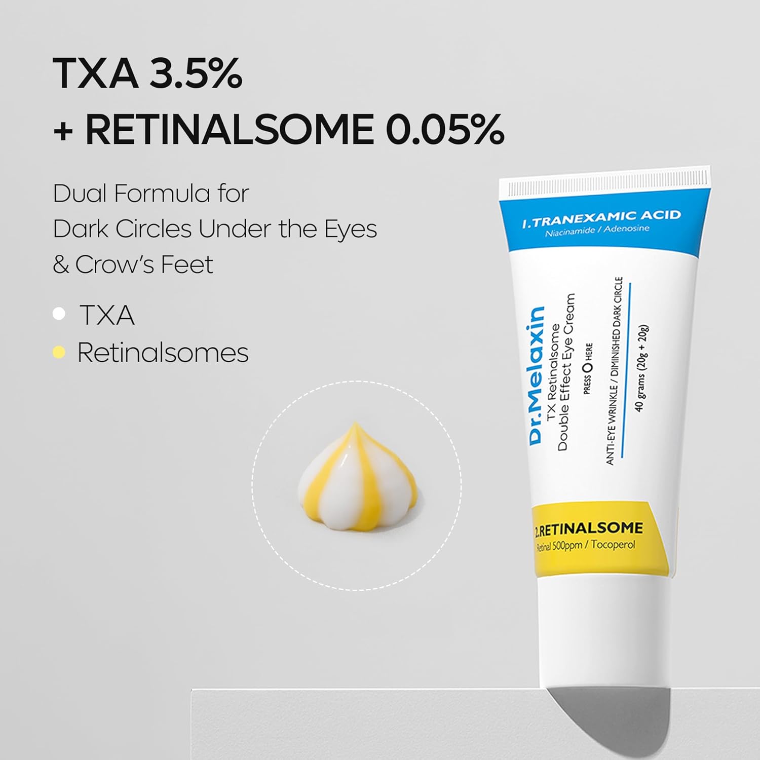 Dr. Melaxin TX Retinalsome Double Effect Eye Cream by AsiaBeautyMall