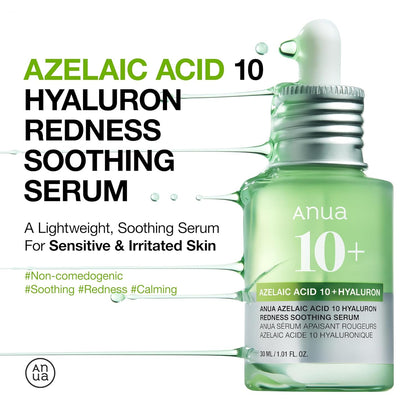 ANUA Azelaic Acid 10 Hyaluron Redness Soothing Serum by AsiaBeautyMall