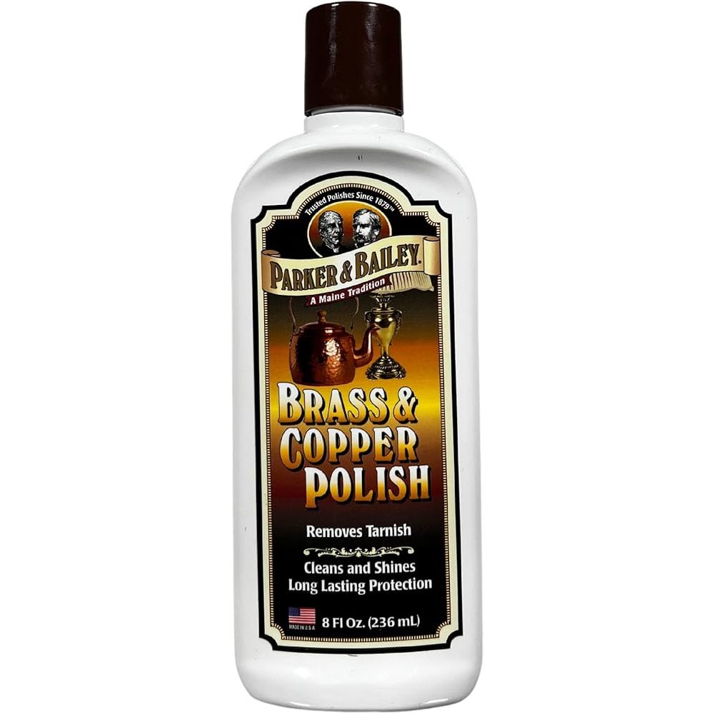 Parker &amp; Bailey Brass and Copper Polish Gently Cleans Polishes and Protects 8 oz by Pasteur Pharmacy