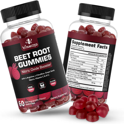 VITAMIZED Beetroot Gummies - Nitric Oxide Supplement by The VITAMIZED Shop