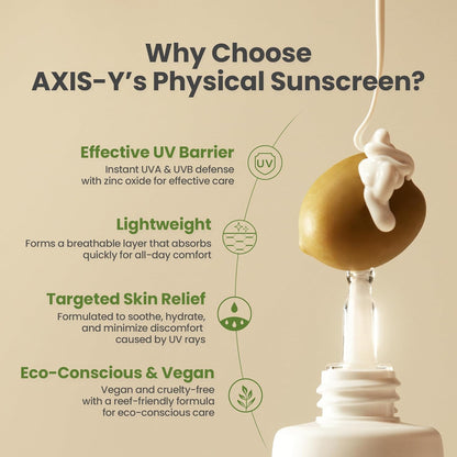 AXIS-Y Complete No-Stress Physical Sunscreen SPF50+ PA++++ by AsiaBeautyMall