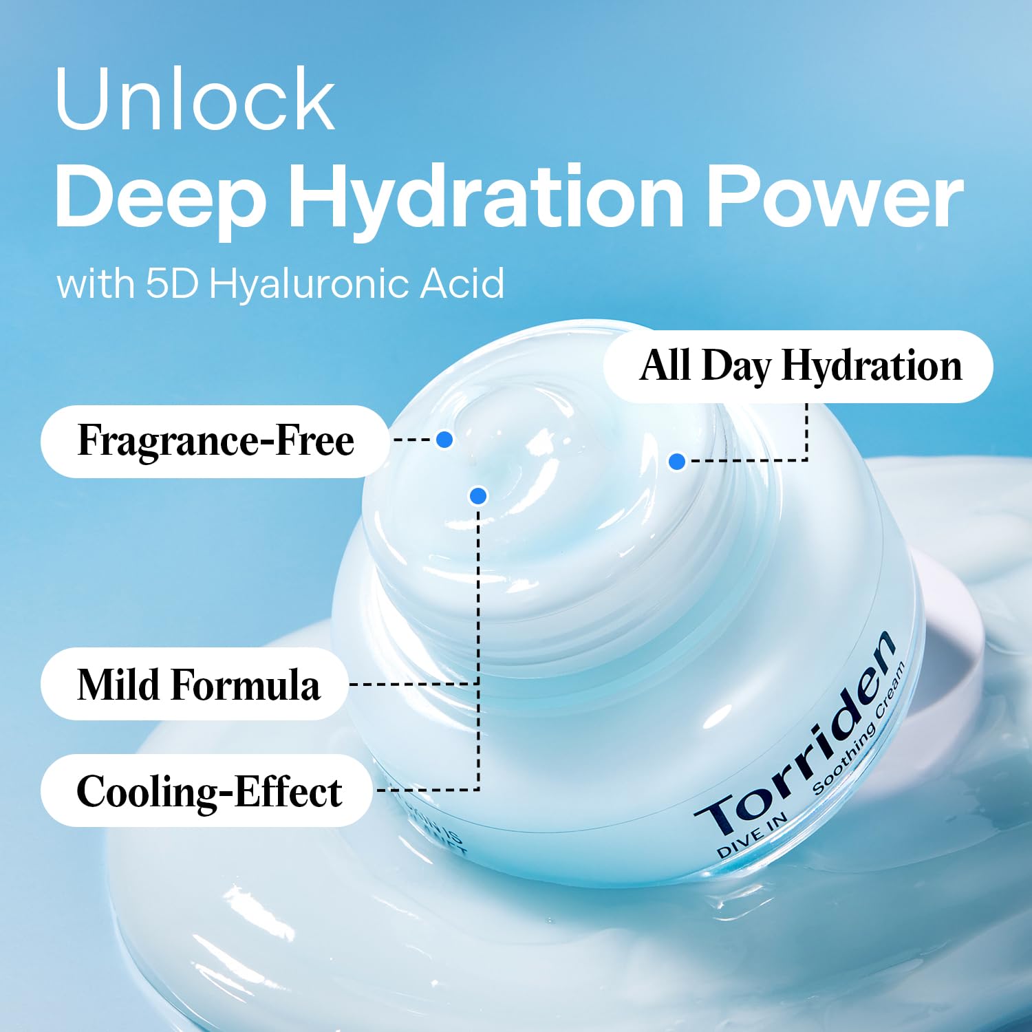 Torriden Dive In Low Molecular Hyaluronic Acid Soothing Cream by AsiaBeautyMall
