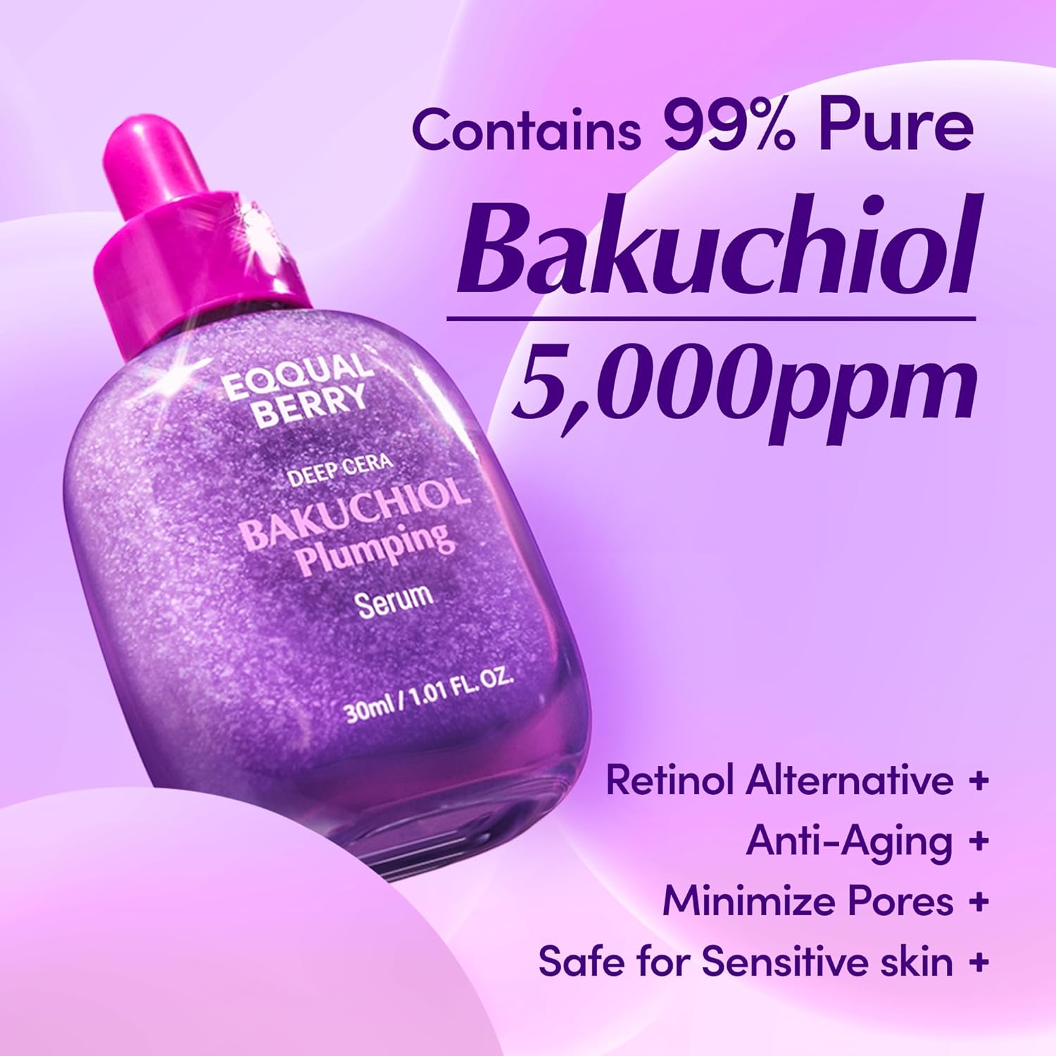 EQQUALBERRY Deep Cera Bakuchiol Plumping Serum by AsiaBeautyMall