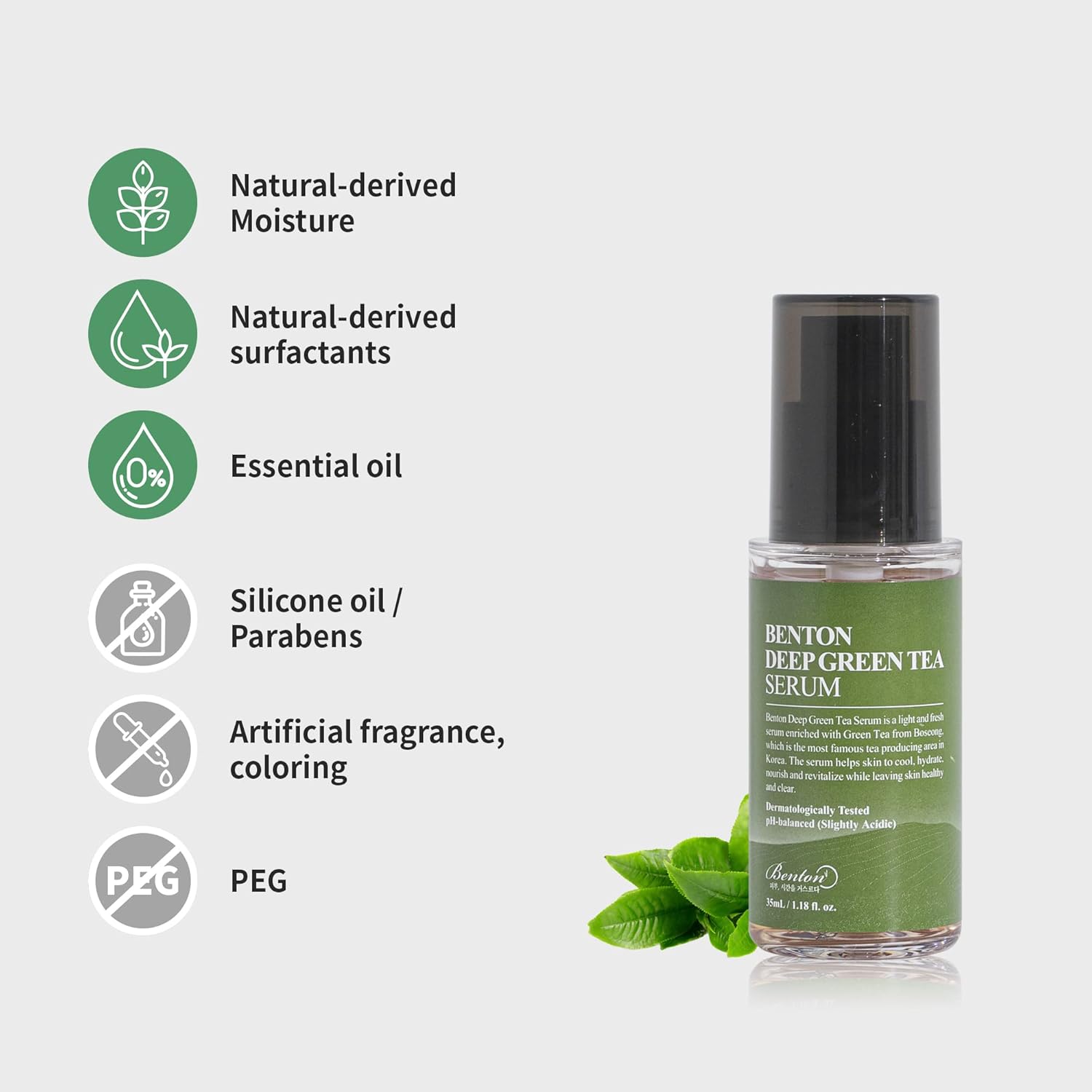 Deep Green Tea Serum 30Ml (1.01 Fl.Oz.)_New - Nourishing &amp; Hydrating Facial Serum for Oily and Sensitive Skin, Skin Soothing by Korean Skin Care