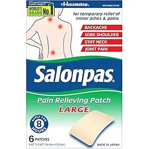 Salonpas Pain Relief Patch Lrg by Pasteur Pharmacy