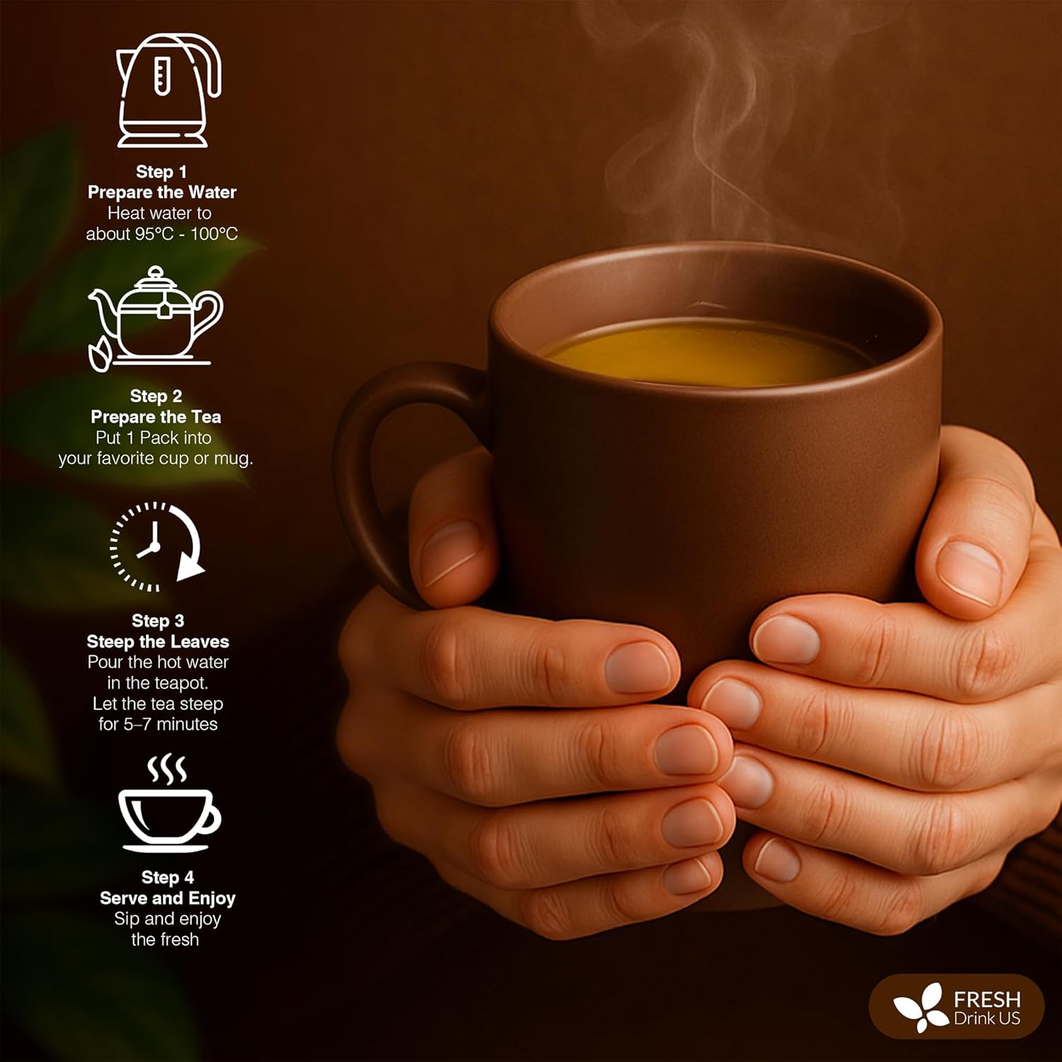 Ginseng 6 Treasures Kidney Tea, Super Kidney Cleanse Detox Tea For Men &amp; Women, 100% Natural Roots &amp; Berries | Caffeine-Free | Adaptogenic Blend for Energy, Wellness &amp; Vitality Support by FreshDrinkUS - Natural and Premium Herbal Tea