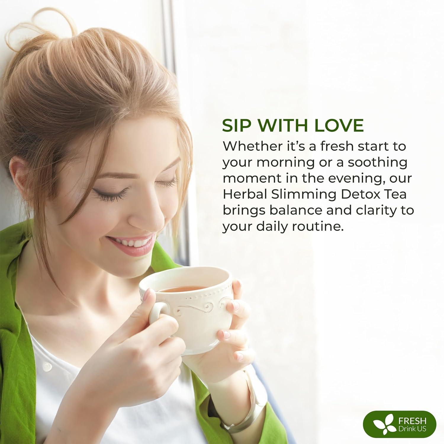 Herbal Slimming Detox Tea | Loose Leaf Blend for Daily Rituals and Clean Living by FreshDrinkUS - Natural and Premium Herbal Tea