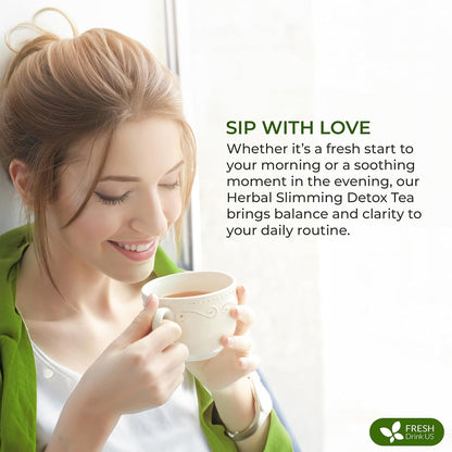 Herbal Slimming Detox Tea | Loose Leaf Blend for Daily Rituals and Clean Living by FreshDrinkUS - Natural and Premium Herbal Tea