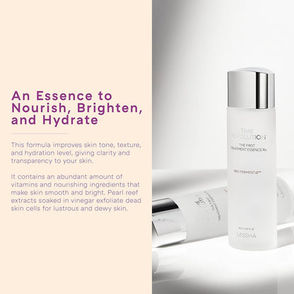 Time Revolution the First Essence RX (4Th Gen) 5.07 Fl Oz/150Ml, Korean Face Essence, Hydrating Facial Toner, Skin Smoothing &amp; Ph Balancing Toner for All Skin Types by Korean Skin Care