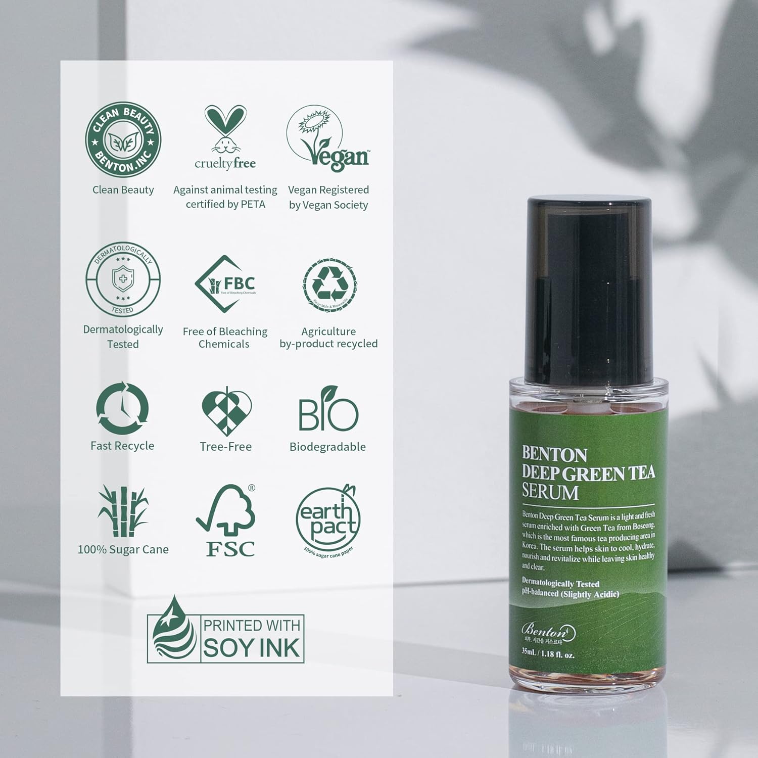Deep Green Tea Serum 30Ml (1.01 Fl.Oz.)_New - Nourishing &amp; Hydrating Facial Serum for Oily and Sensitive Skin, Skin Soothing by Korean Skin Care
