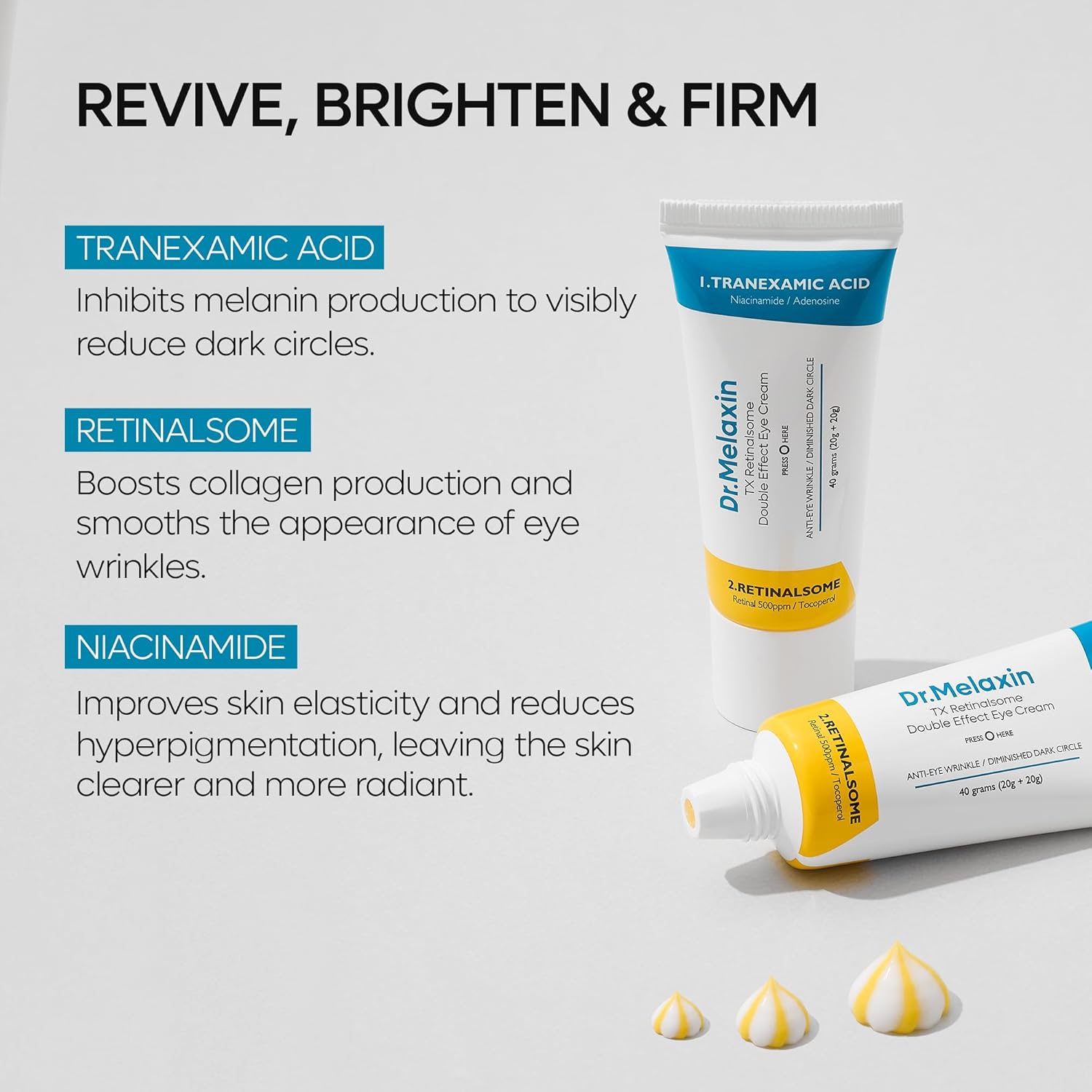 Dr. Melaxin TX Retinalsome Double Effect Eye Cream by AsiaBeautyMall