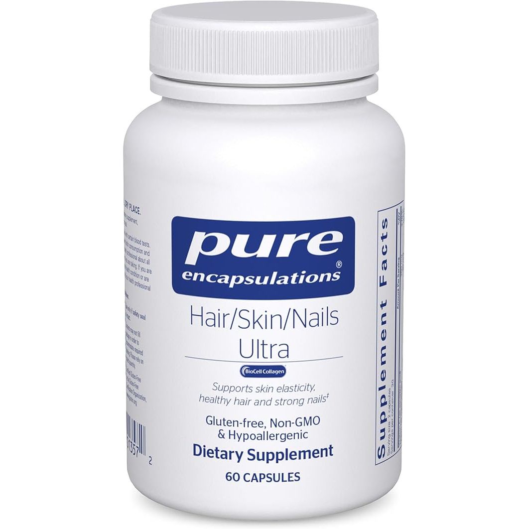 Pure Encapsulations Hair/Skin/Nails Ultra – Advanced Beauty Supplement with Biotin &amp; Collagen - 60 Capsules