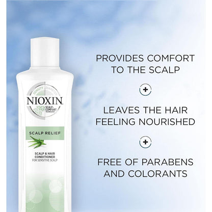 Nioxin Scalp Relief Cleanser Conditioner for Sensitive Dry and Itchy Scalp 6.7 Oz by Pasteur Pharmacy