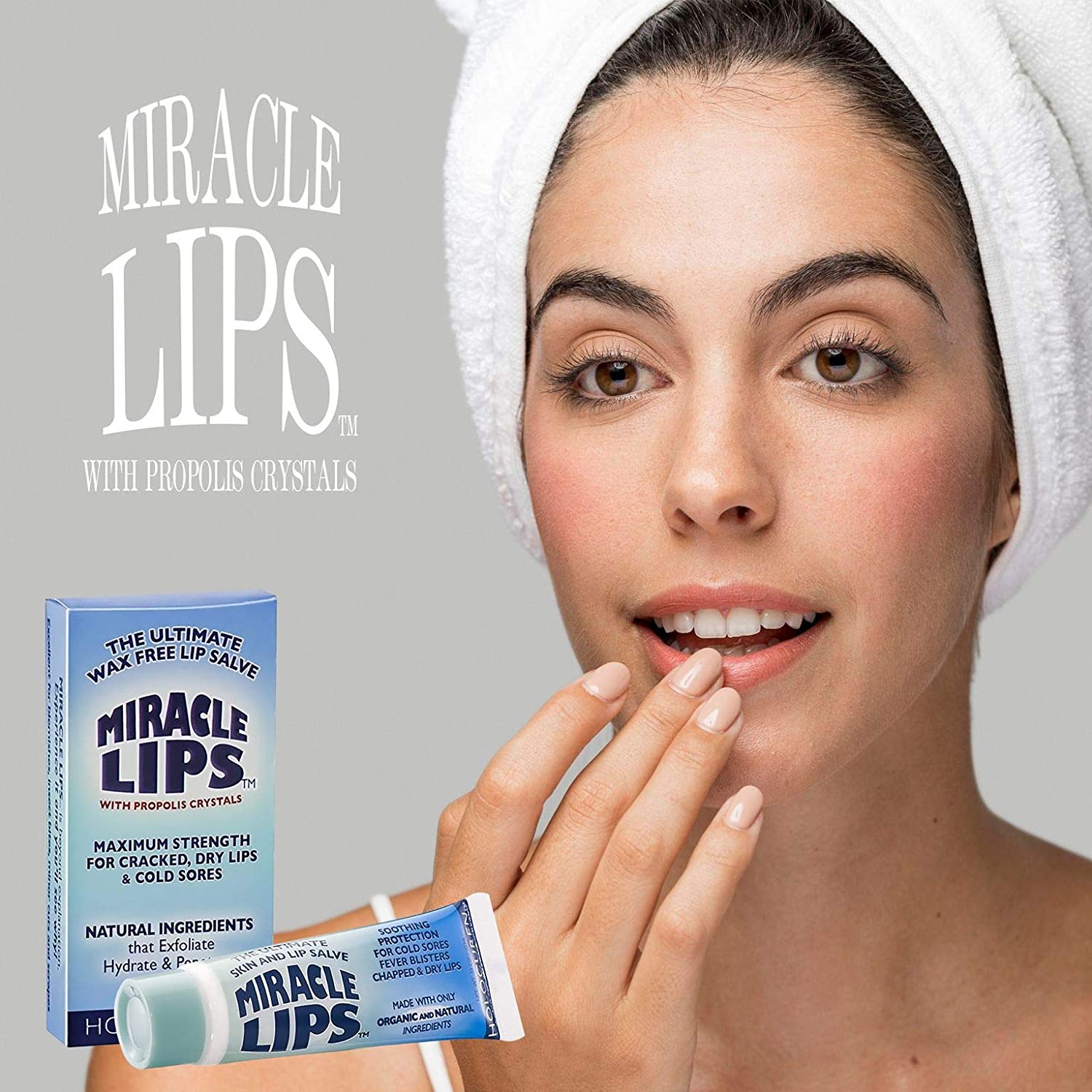 Holocuren Miracle Lips Salve for Dry Lips – Deep Moisturizing Formula, 0.33 oz by HOLOCUREN - Official Website