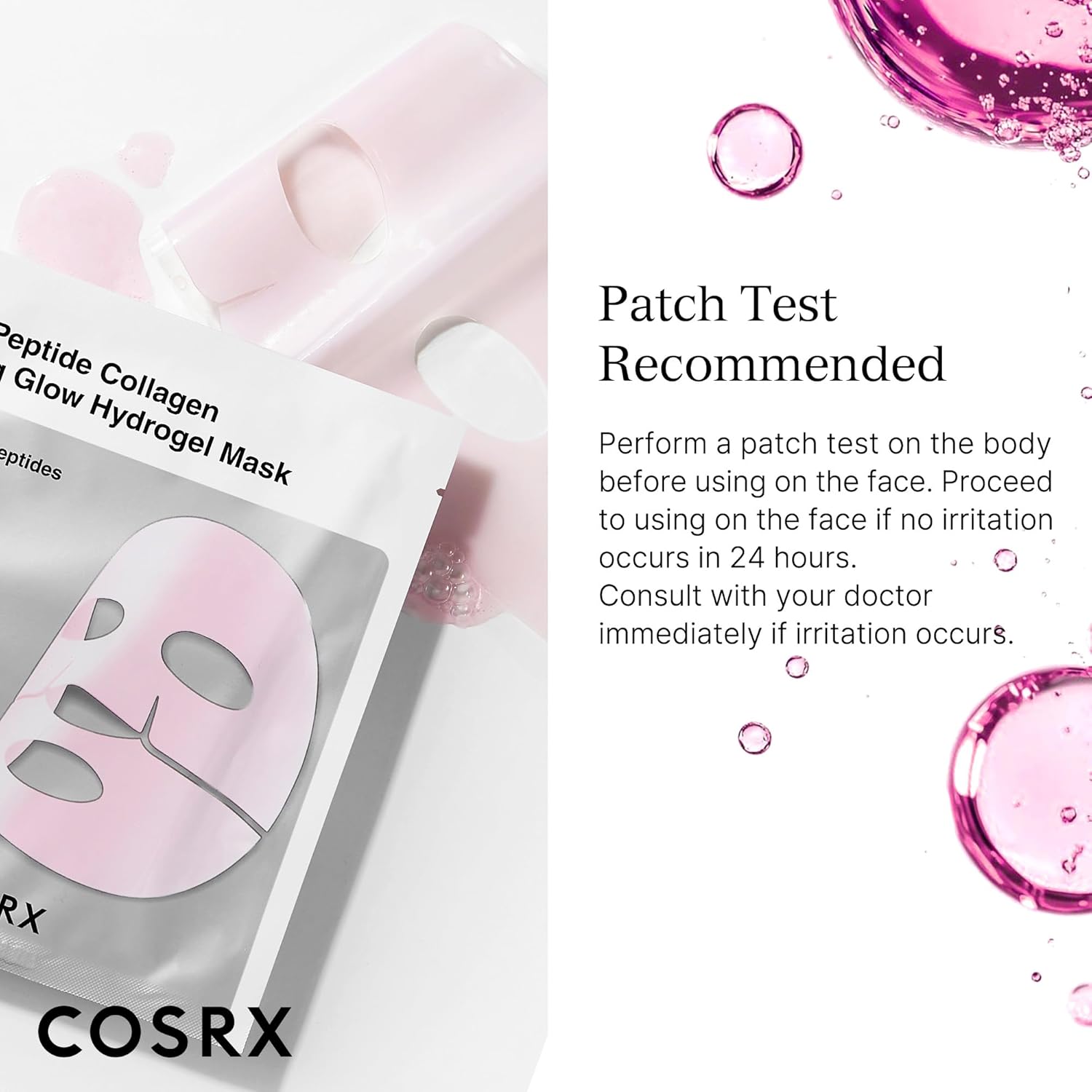 Cosrx The Peptide Collagen Lifting Glow Hydrogel Mask by AsiaBeautyMall
