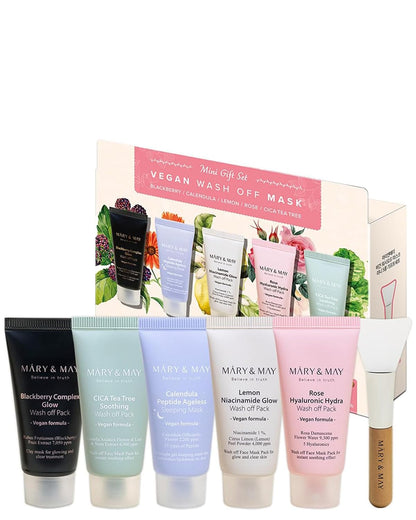 Mary &amp; May Vegan Wash Off Mask Mini Gift Set by AsiaBeautyMall