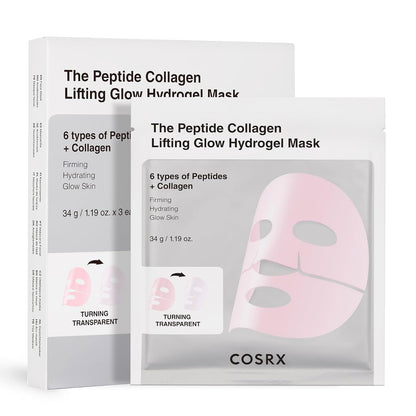 Cosrx The Peptide Collagen Lifting Glow Hydrogel Mask by AsiaBeautyMall