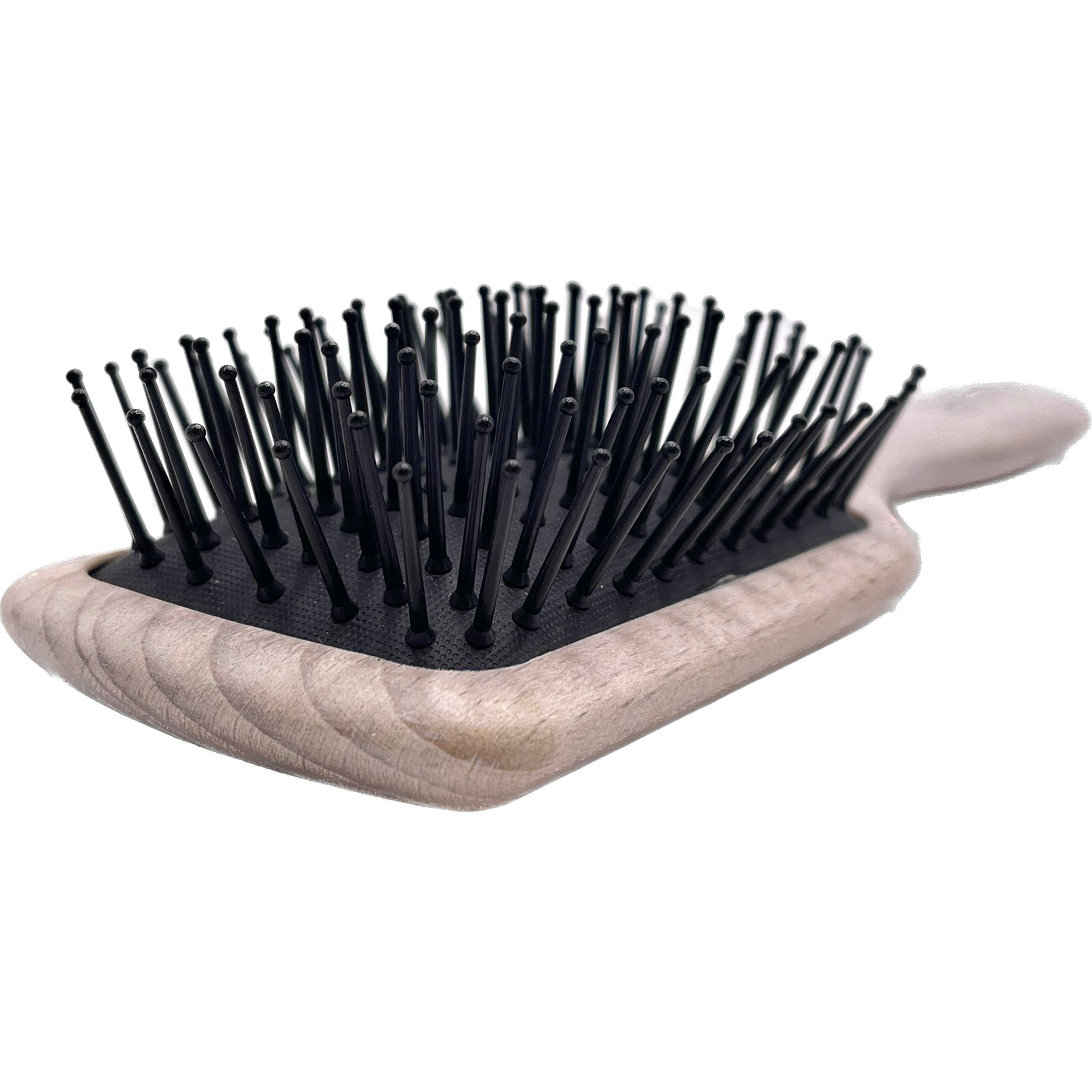 Dural Wooden Paddle Brush small Beech Wood Plastic pins with ball tips by Pasteur Pharmacy