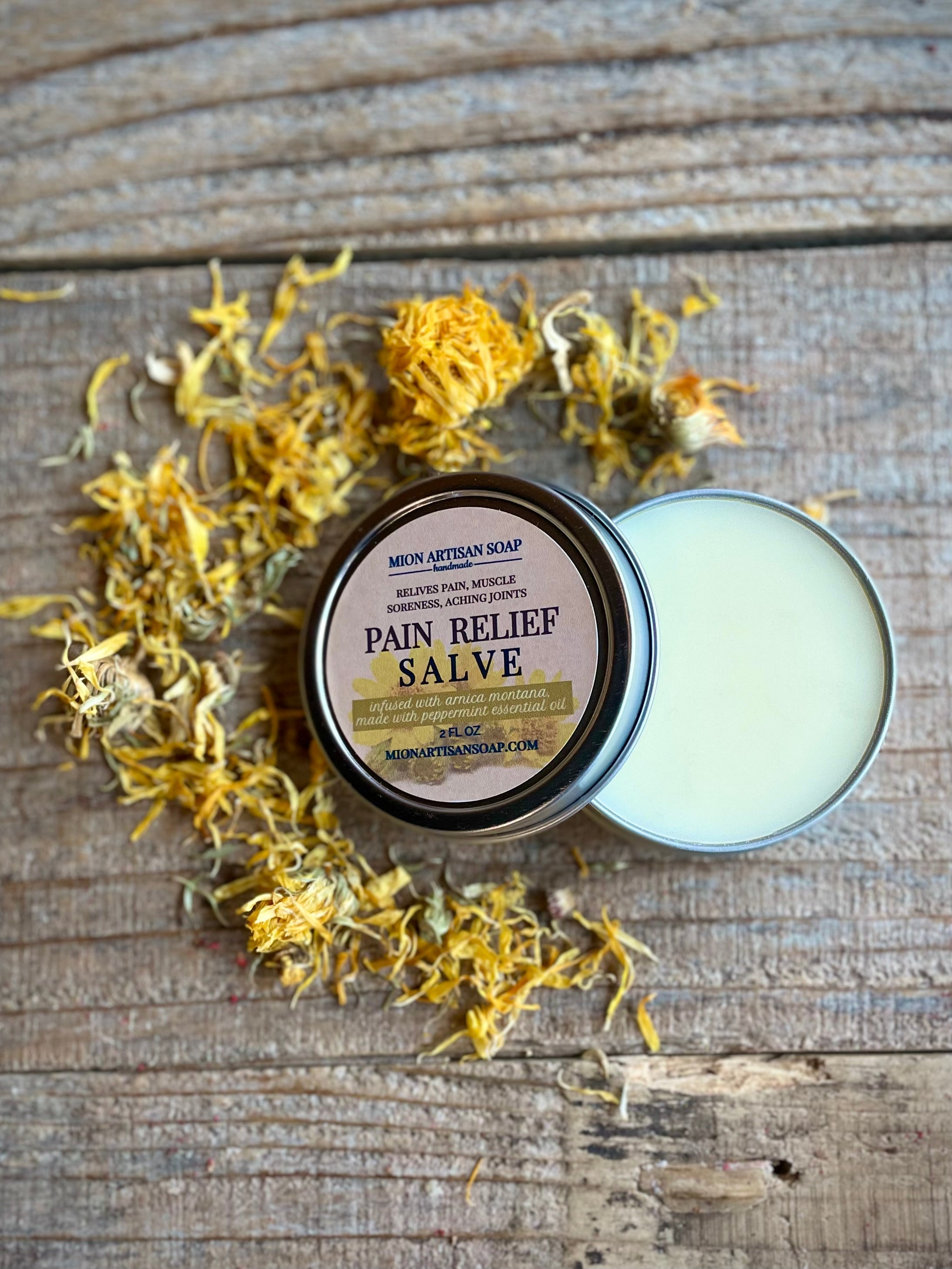 Pain Relief Salve | Infused with Arnica Montana by MION Artisan Soap Co.