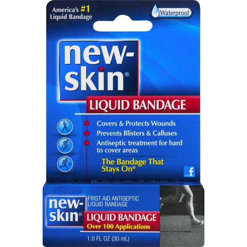 New-Skin First Aid Antiseptic Liquid Bandage, Waterproof 1 Oz by Pasteur Pharmacy