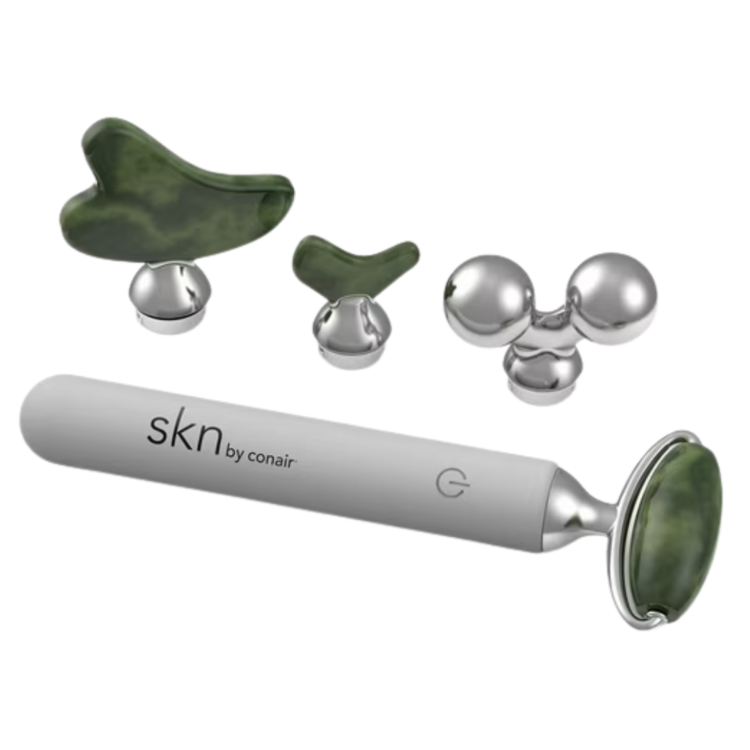 skn by conair Jade Vibe Vibrating Facial Roller Kit by Farmacias Savia