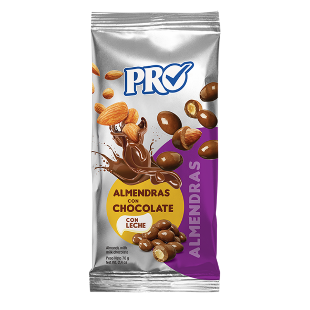 Pro Almendra Chocolate Covered Almonds 1.5oz by Farmacias Savia