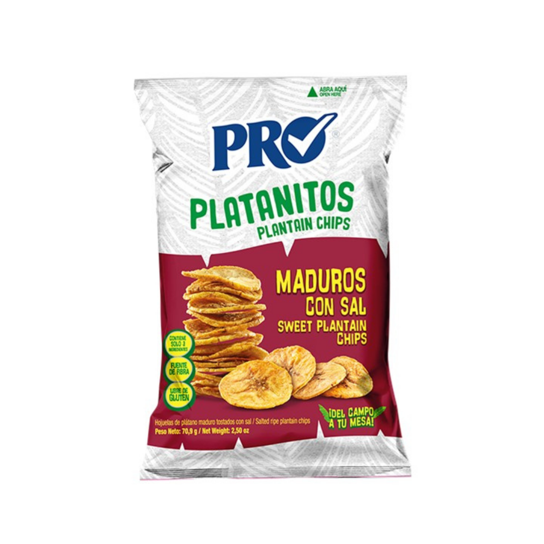 PRO Sweet Plantain Chips 2.5oz by Farmacias Savia