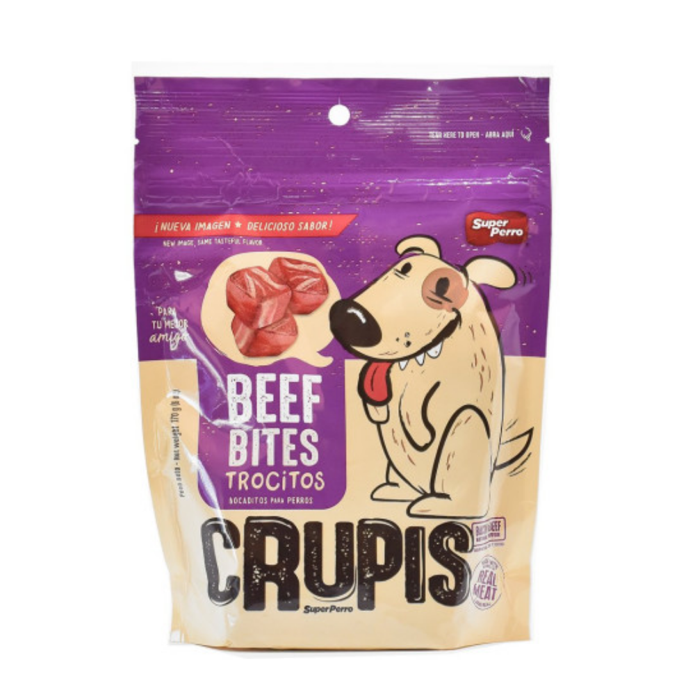 Crupis Beef Bites Dog Treats (6 oz) by Farmacias Savia