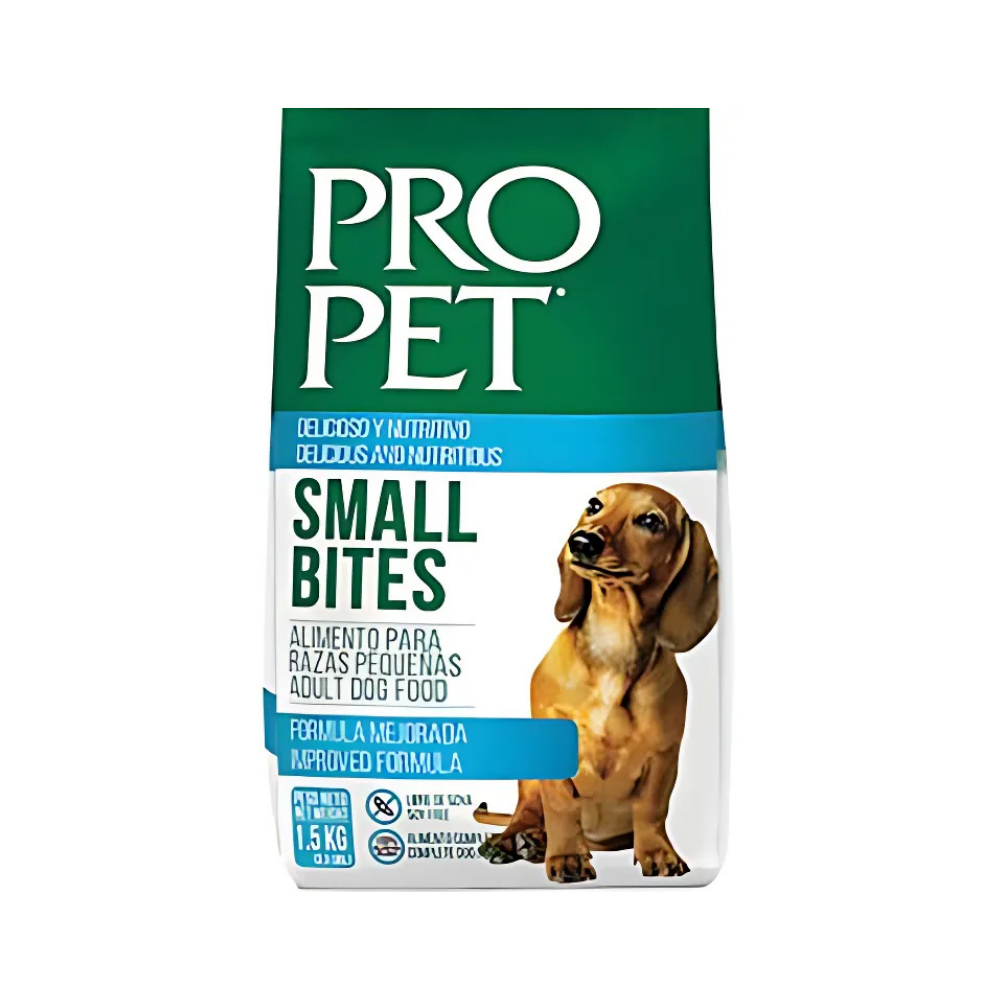 Pro Pet Small Bites Adult Dog Food (3.3lbs) by Farmacias Savia