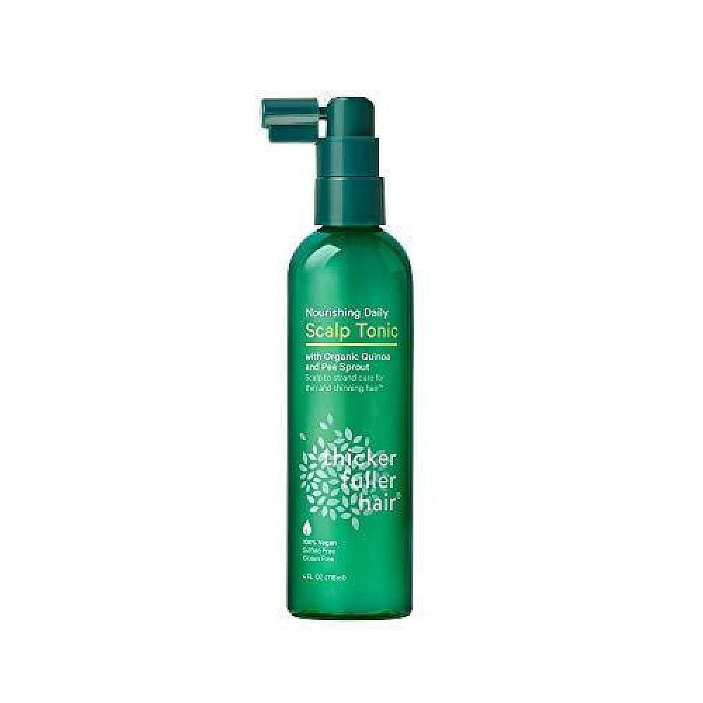 Thicker Fuller Hair Nourishing Daily Scalp Tonic, Green, 4 Fl Oz by Pasteur Pharmacy