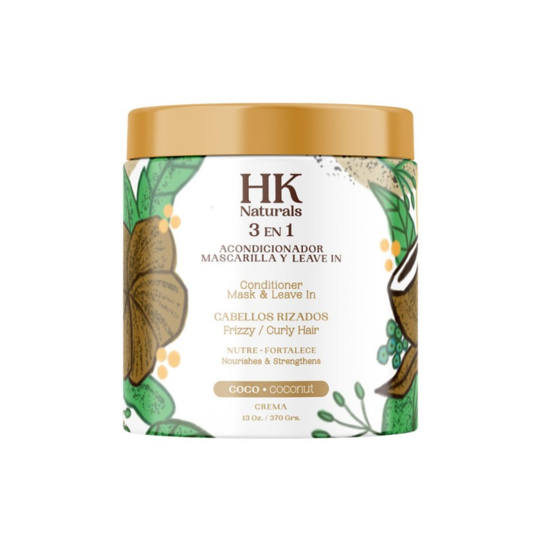 HK Naturales 3-in-1 Shampoo, Conditioner &amp; Body Wash Coconut (13oz) by Farmacias Savia