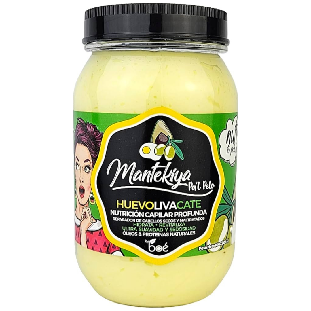 Mantekiya Pal Pelo Hair Mask Egg &amp; Avocado by Farmacias Savia