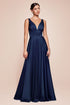 Cinderella Divine 7469 Floor Length Satin Formal V-Neckline Dress by DiscountDressShop