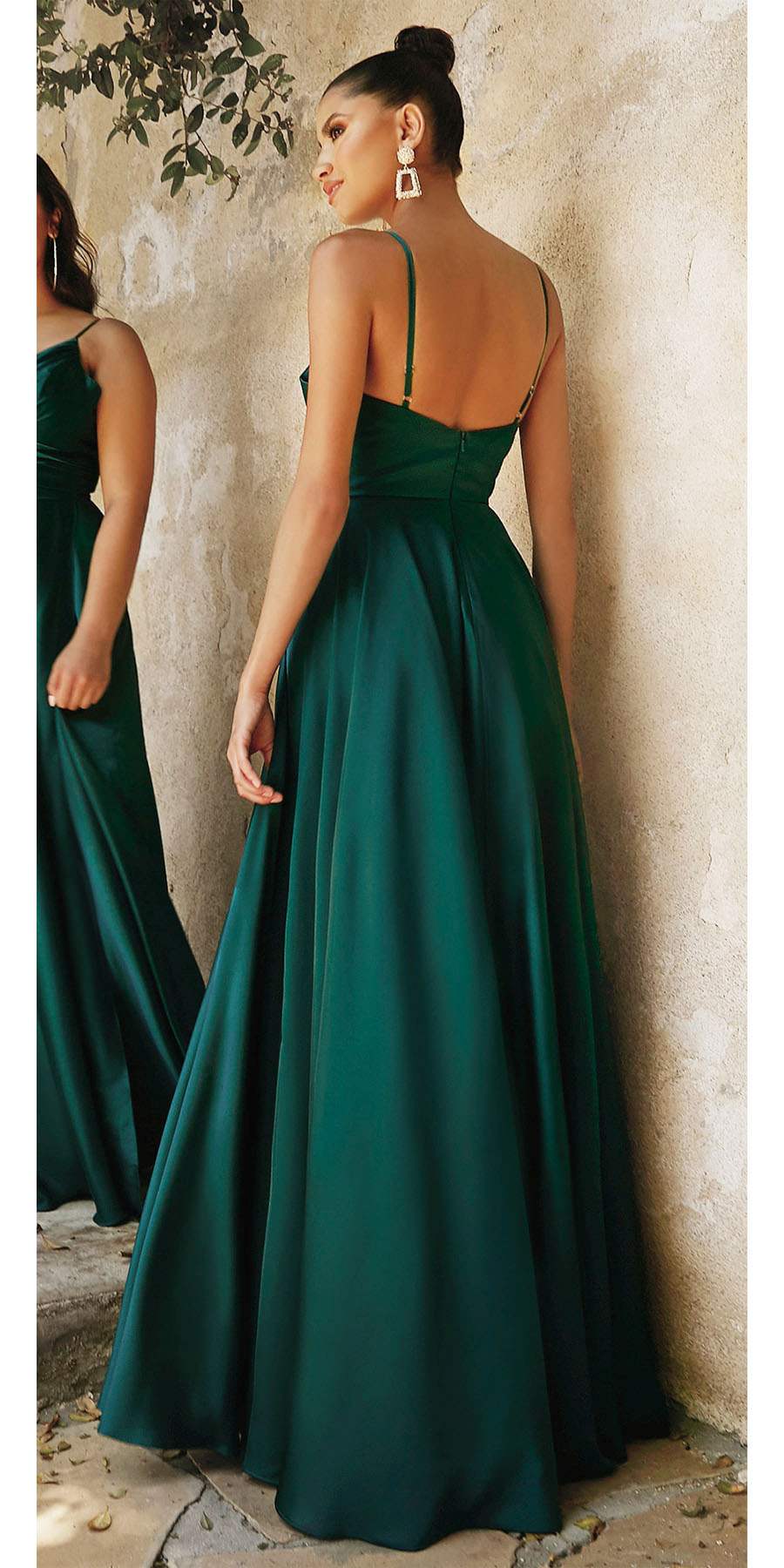 Ladivine 7485 Long Sweetheart Soft Satin A-Line Formal Dress by DiscountDressShop