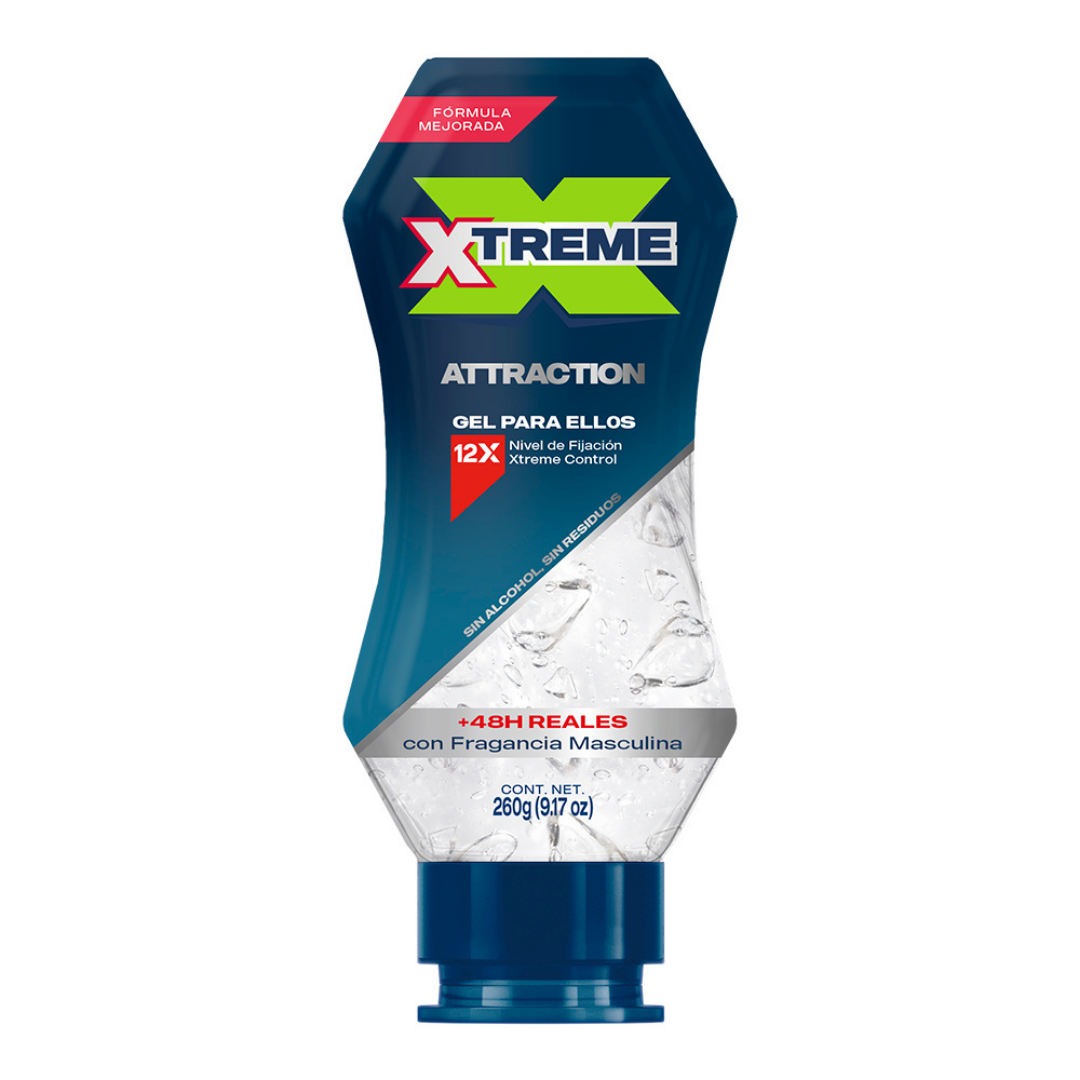 Xtreme Attraction Hair Gel for Men Level 12 Hold (9.17oz) by Farmacias Savia