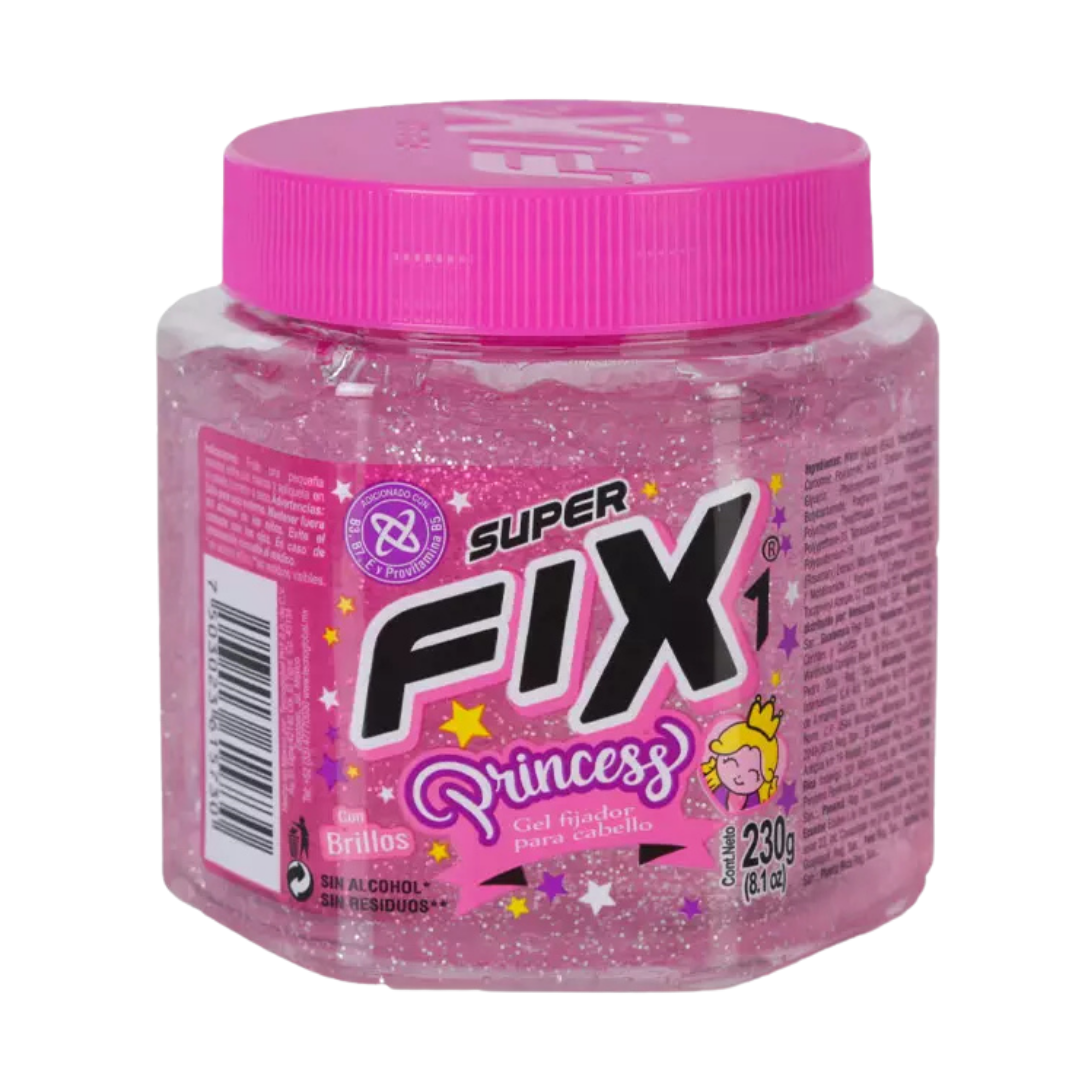 Super Fix Princess Styling Gel with Glitter for Girls (8.1oz) by Farmacias Savia