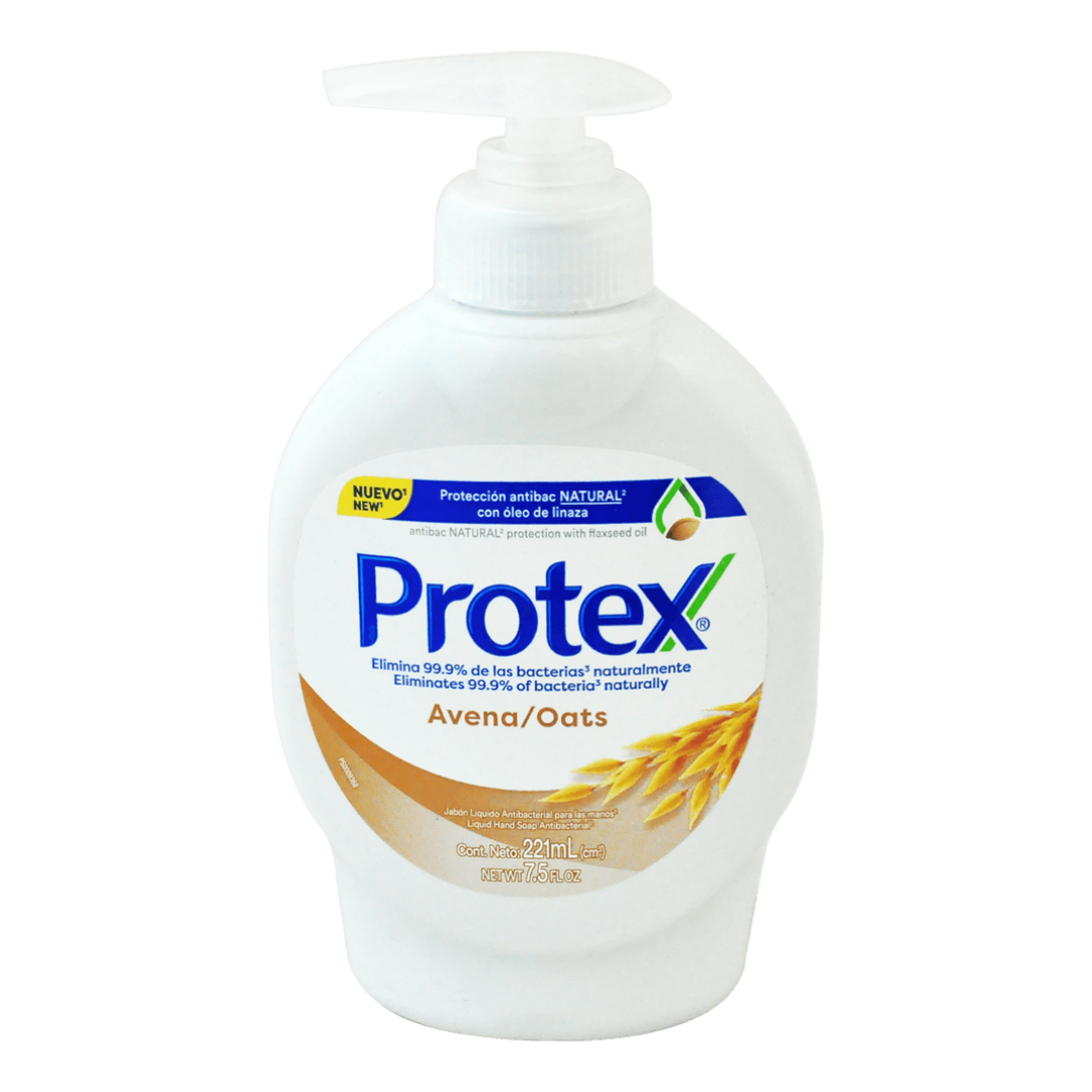 Protex Oats and Prebiotic Antibacterial Liquid Hand Soap (7.5oz) by Farmacias Savia