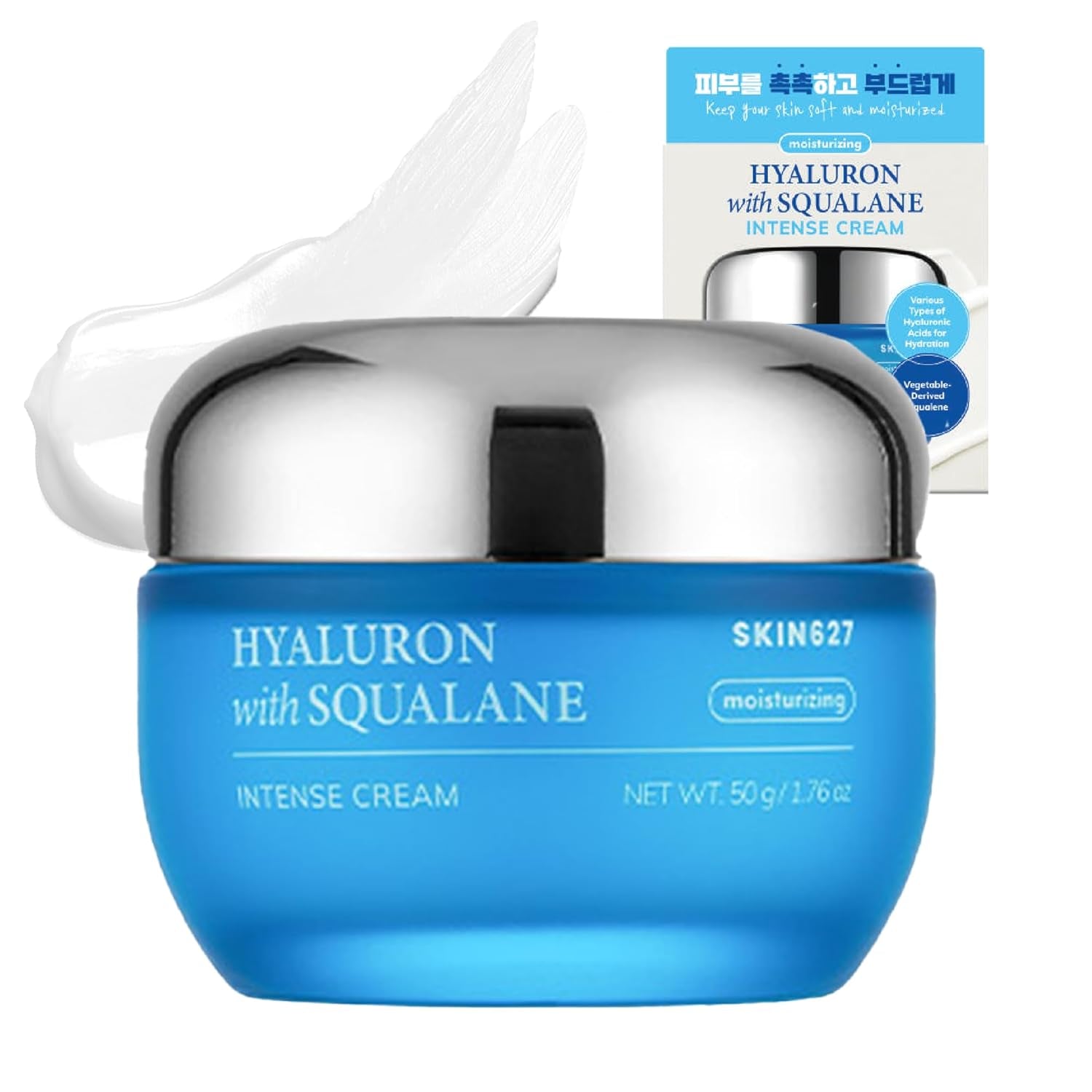 SKIN627 Daily Face Moisturizer, Face Cream, Facial Cream 1.76 Oz Korean Skin Care Korean Moisturizer (Hyaluron with Squalane) by Korean Skin Care